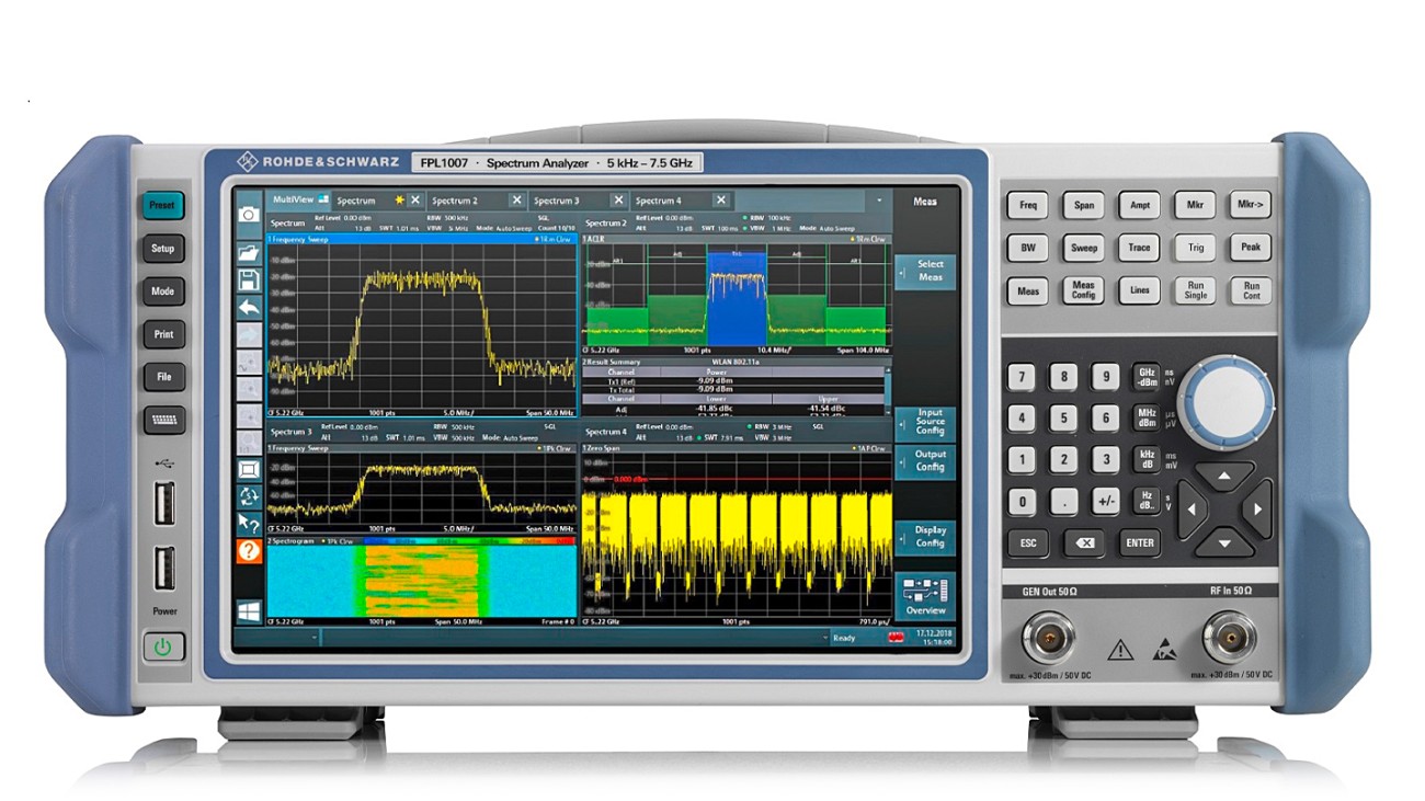 R&S?FPL1000 Spectrum analyzer, front view